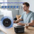 Trådløs elektrisk oppvarmet matboks 80W - svart