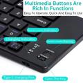 Coteci 64017 Sammenleggbart Bluetooth-tastatur for Android, iOS og Windows - QWERTY - Svart