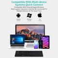 Coteci 64017 Sammenleggbart Bluetooth-tastatur for Android, iOS og Windows - QWERTY - Svart