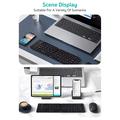 Coteci 64017 Sammenleggbart Bluetooth-tastatur for Android, iOS og Windows - QWERTY - Svart