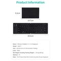 Coteci 64017 Sammenleggbart Bluetooth-tastatur for Android, iOS og Windows - QWERTY - Svart