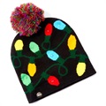 Koselig Winter Beanie Hat med LED-lys - Strenglys