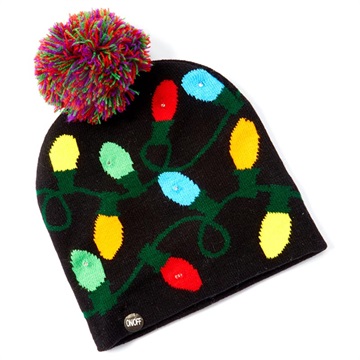 Koselig Winter Beanie Hat med LED-lys