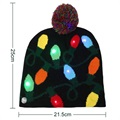 Koselig Winter Beanie Hat med LED-lys
