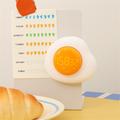 Kreativt egg magnetisk kjøkkenklokke med opptelling og nedtelling - hvit / oransje