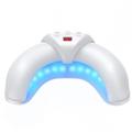 Halvmåneformet sammenleggbar mini UV-neglelampe med LCD-skjerm - hvit