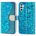 Croco Bling Series Samsung Galaxy A13 5G Lommebok-deksel - Roségull