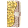 Croco Bling Series iPhone 13 Pro Lommebok-deksel