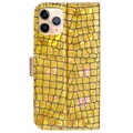 Croco Bling Series iPhone 13 Pro Lommebok-deksel
