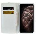 Croco Bling Series iPhone 13 Pro Lommebok-deksel - Gull