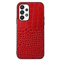 Krokodille-Serien Samsung Galaxy A23 5G Hybrid-deksel - Rød