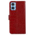 Crocodile Series Motorola Moto E22/E22i Lommebok-deksel i Lær med RFID