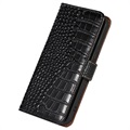 Crocodile Series OnePlus Nord 2T Lommebok-deksel i Lær med RFID - Svart