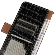 Xiaomi 17T Pro Crocodile Series Lommebok-deksel i Lær med RFID - Svart