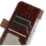 Xiaomi 17T Pro Crocodile Series Lommebok-deksel i Lær med RFID - Brun