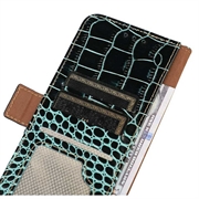 Xiaomi 17T Pro Crocodile Series Lommebok-deksel i Lær med RFID - Grønn