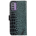 Nokia G42 Crocodile Series Lommebok-deksel i Lær med RFID - Grønn