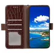 Nothing Phone (2) Crocodile Series Lommebok-deksel i Lær med RFID