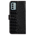 Crocodile Series Nokia G22 Lommebok-deksel i Lær med RFID