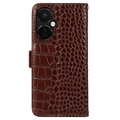Crocodile Series OnePlus Nord CE 3 Lite/N30 Lommebok-deksel i Lær med RFID
