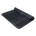 Laptop-veske i krokodilleskinn med stativ - 11-12" - svart