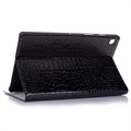 Samsung Galaxy Tab S5e Folio-etui - Crocodile - Svart