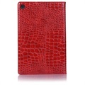 Samsung Galaxy Tab S5e Folio-etui - Crocodile - Rød