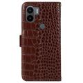 Crocodile Xiaomi Redmi A1+ Lommebok-deksel i Lær med RFID