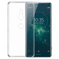 Crystal Anti-Slip Sony Xperia XZ2 TPU-deksel - Gjennomsiktig