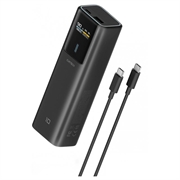 Cuktech 10000mAh powerbank med TFT-skjerm - 150W