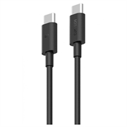 Cuktech USB-C til USB-C-kabel - 240W, 1.5m, 6A - svart