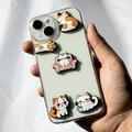 Søtt sett med dekorative 3D-klistremerker - 5 stk. - Katt