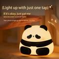 Søt pandaformet nattlampe for barn - svart / hvit