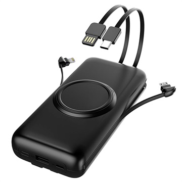 Cyke P1 Plus Trådløs Powerbank - 20000mAh - Svart