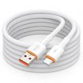 D-POWER 2002 USB-A/USB-C-kabel 3 A - 2m - hvit