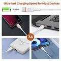 D-POWER 2002 USB-A/USB-C-kabel 3 A - 2m - hvit