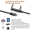 D-POWER 9204 240W USB-C-kabel med 360° sammenleggbar telefonstativ - 1.5m