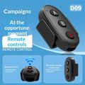 D09 Bluetooth-fjernkontroll med 3 knapper for DJI, GoPro, Insta360 – svart
