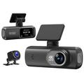 D19 MAX 4K dobbel dashcam med bakkamera - GPS/WiFi - svart