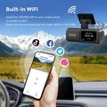 D19 MAX 4K dobbel dashcam med bakkamera - GPS/WiFi - svart