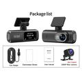 D19 MAX 4K dobbel dashcam med bakkamera - GPS/WiFi - svart