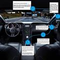D28 4K tokanals bilkamera med Wi-Fi, ADAS og BSD-varsler – svart