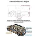 D28 4K tokanals bilkamera med Wi-Fi, ADAS og BSD-varsler – svart