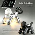 D6 3-i-1 magnetisk trådløs lader i form av en robothund for iPhone, Apple Watch og AirPods - svart