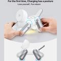 D6 3-i-1 magnetisk trådløs lader i form av en robothund for iPhone, Apple Watch og AirPods - hvit