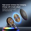 D9 15W trådløs lader med bilholder, RGB-belysning