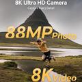 DC226 8K digitalkamera med 64GB minnekort - 48MP