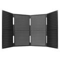DE-60 60W sammenleggbart solcellepanel og lader for ryggsekksturer, fotturer og camping - svart