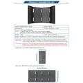 DE-60 60W sammenleggbart solcellepanel og lader for ryggsekksturer, fotturer og camping - svart