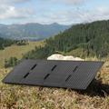 DE-60 60W sammenleggbart solcellepanel og lader for ryggsekksturer, fotturer og camping - svart